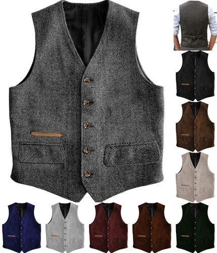 Herren anzug tweed weste - tweed,