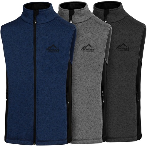 Herren strick fleeceweste - herren,