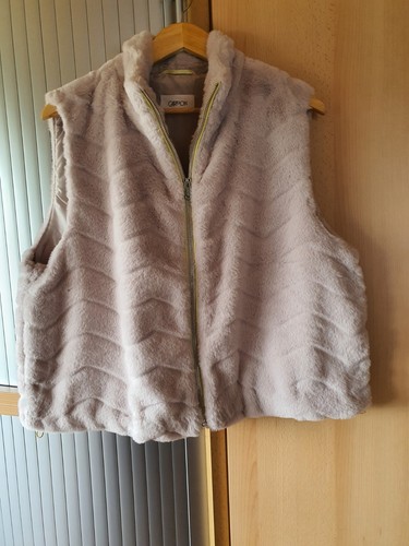 Stylische fake fur weste - fake, von