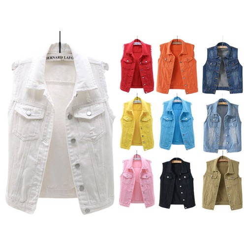 Herren denim weste zerrissen - weste,