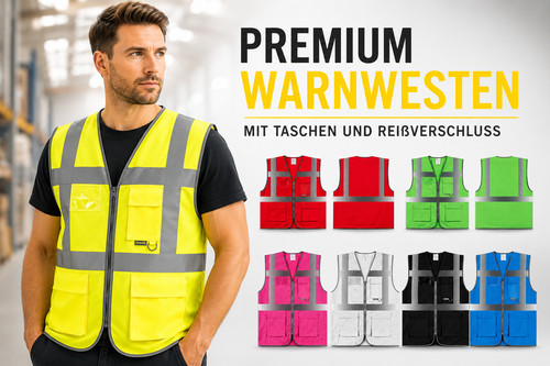 Warnweste mit taschen - taschen, &