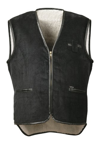 Weste schwarz cordweste - weste,