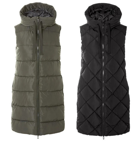 Damen longweste steppweste - longweste,